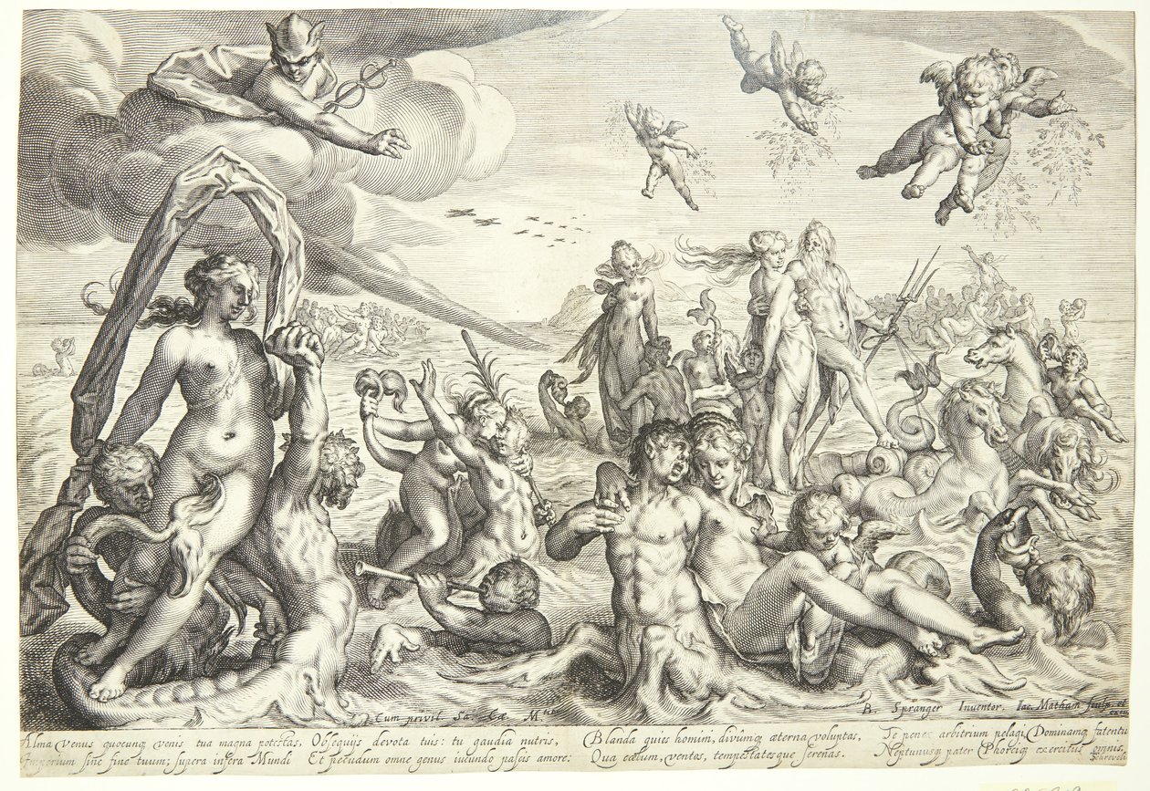 O triunfo de Netuno e Tétis de Jacob Matham