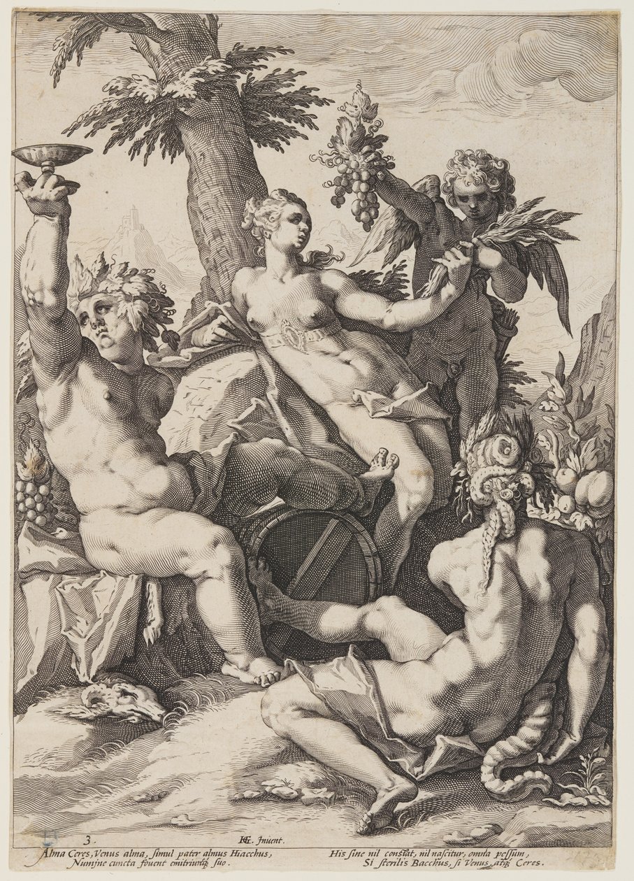 Vénus, Baco e Ceres de Jacob Matham