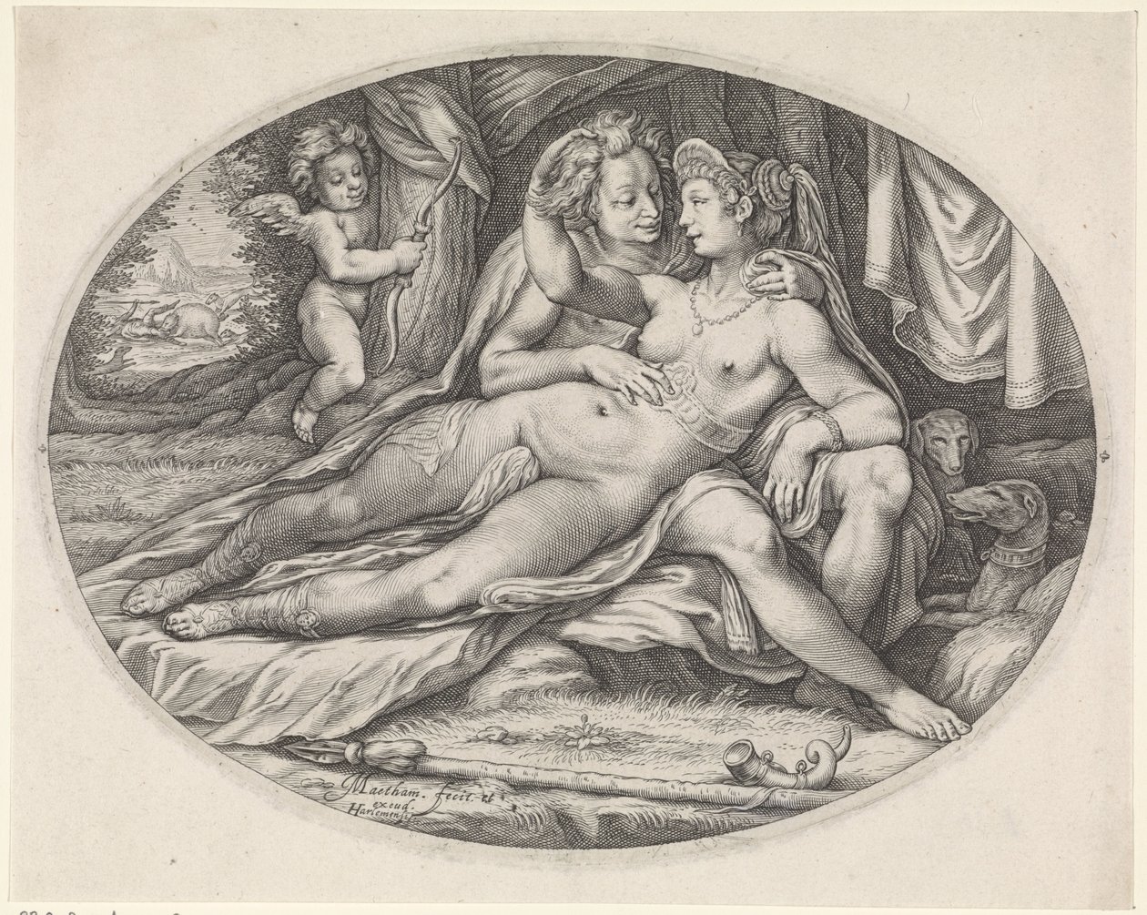 Vénus e Adónis de Jacob Matham