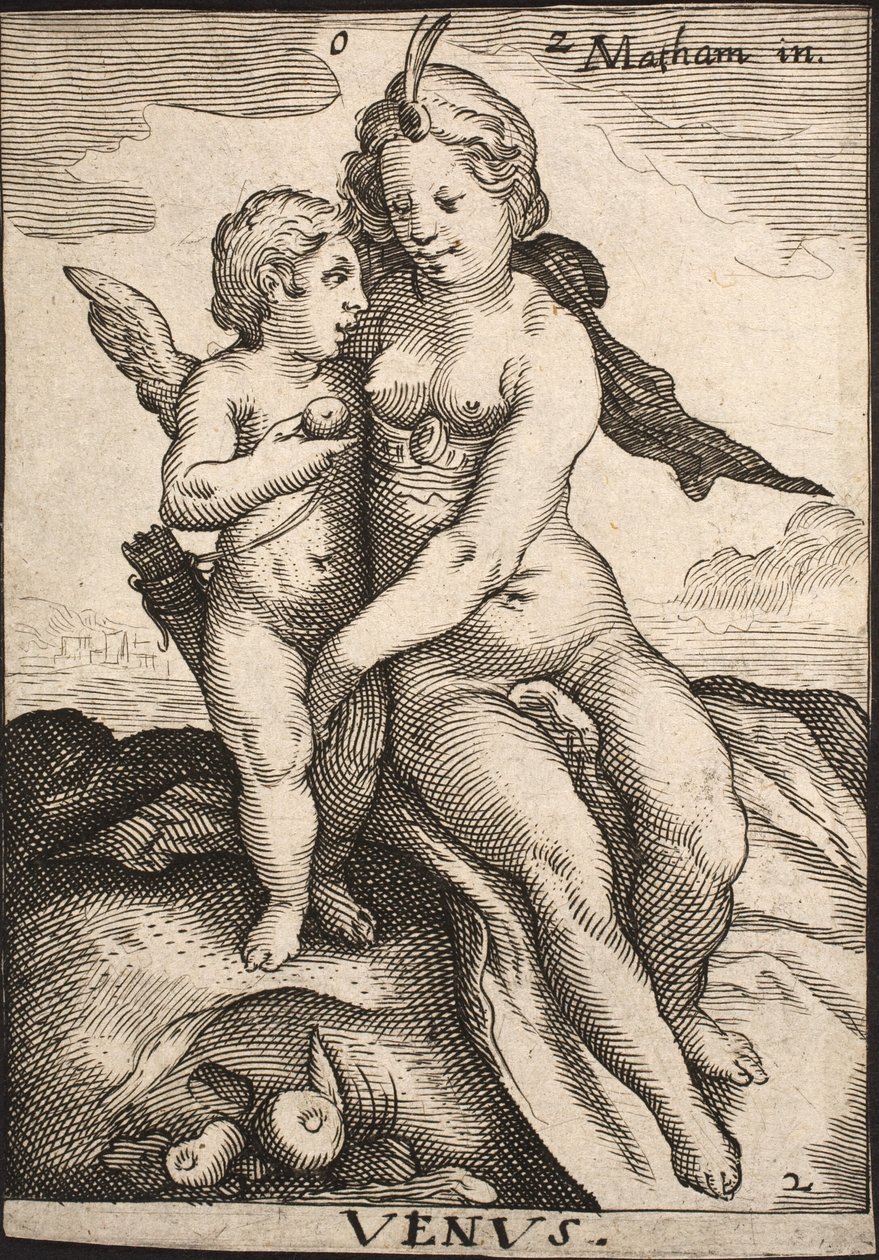 Vênus e Amor de Jacob Matham