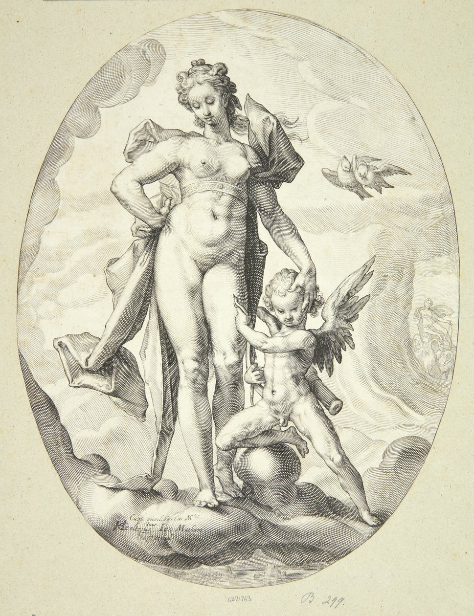Vênus e Cupido de Jacob Matham