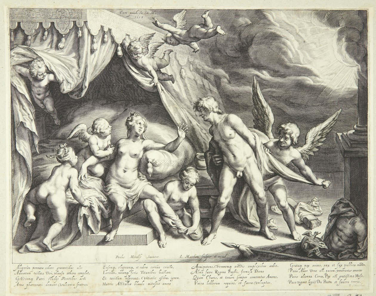 Vênus e Marte descobertos pela Apollo de Jacob Matham