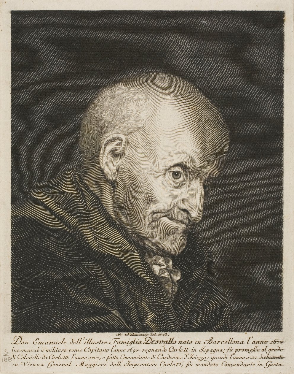 Retrato de Don Emanuel Desvalls de Jacob Matthias Schmutzer
