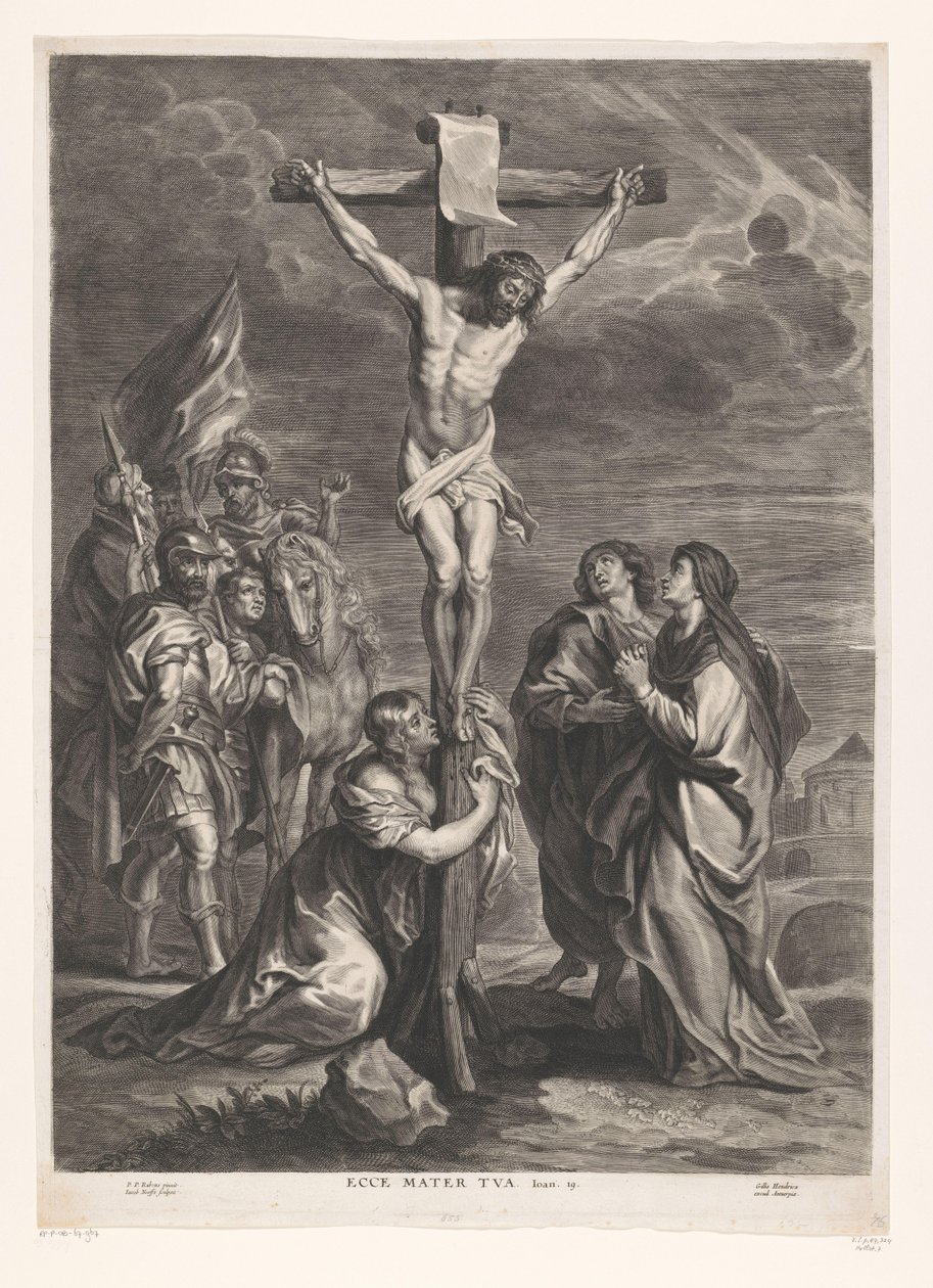 Cristo na cruz
Ecce mater tua (título sobre o objecto) de Jacob Neefs