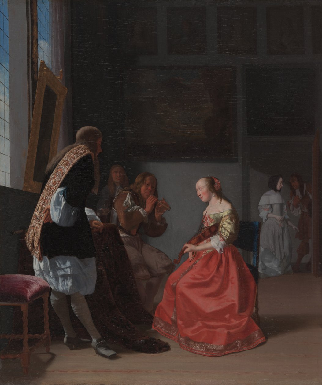 A Musical Company, c.1668 (óleo sobre tela) de Jacob Lucasz Ochtervelt