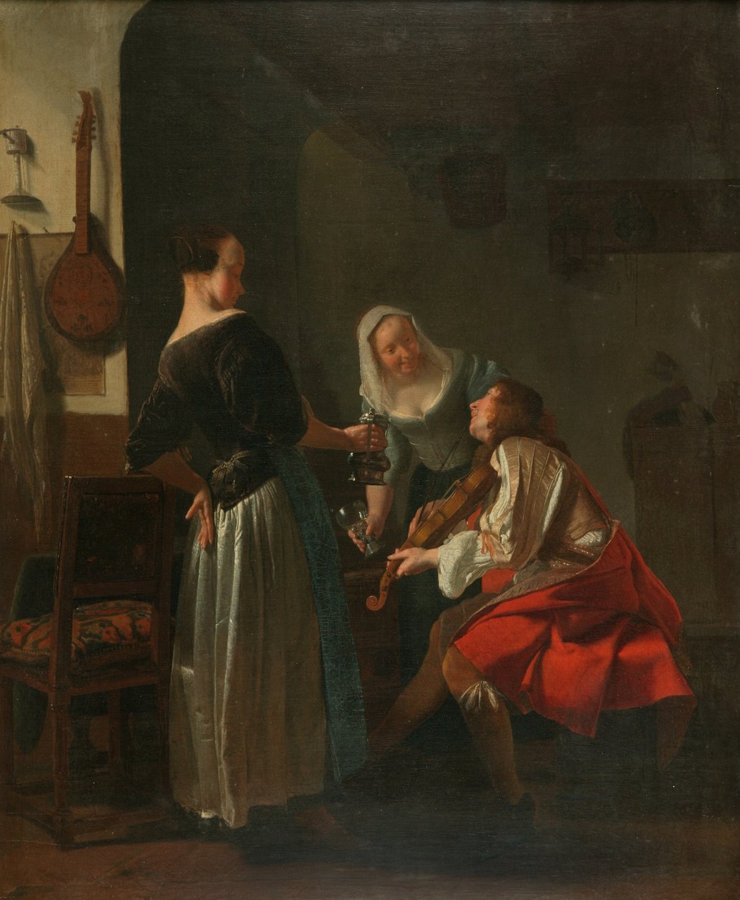 Companhia Alegre, c.1665 (óleo sobre tela) de Jacob Lucasz Ochtervelt