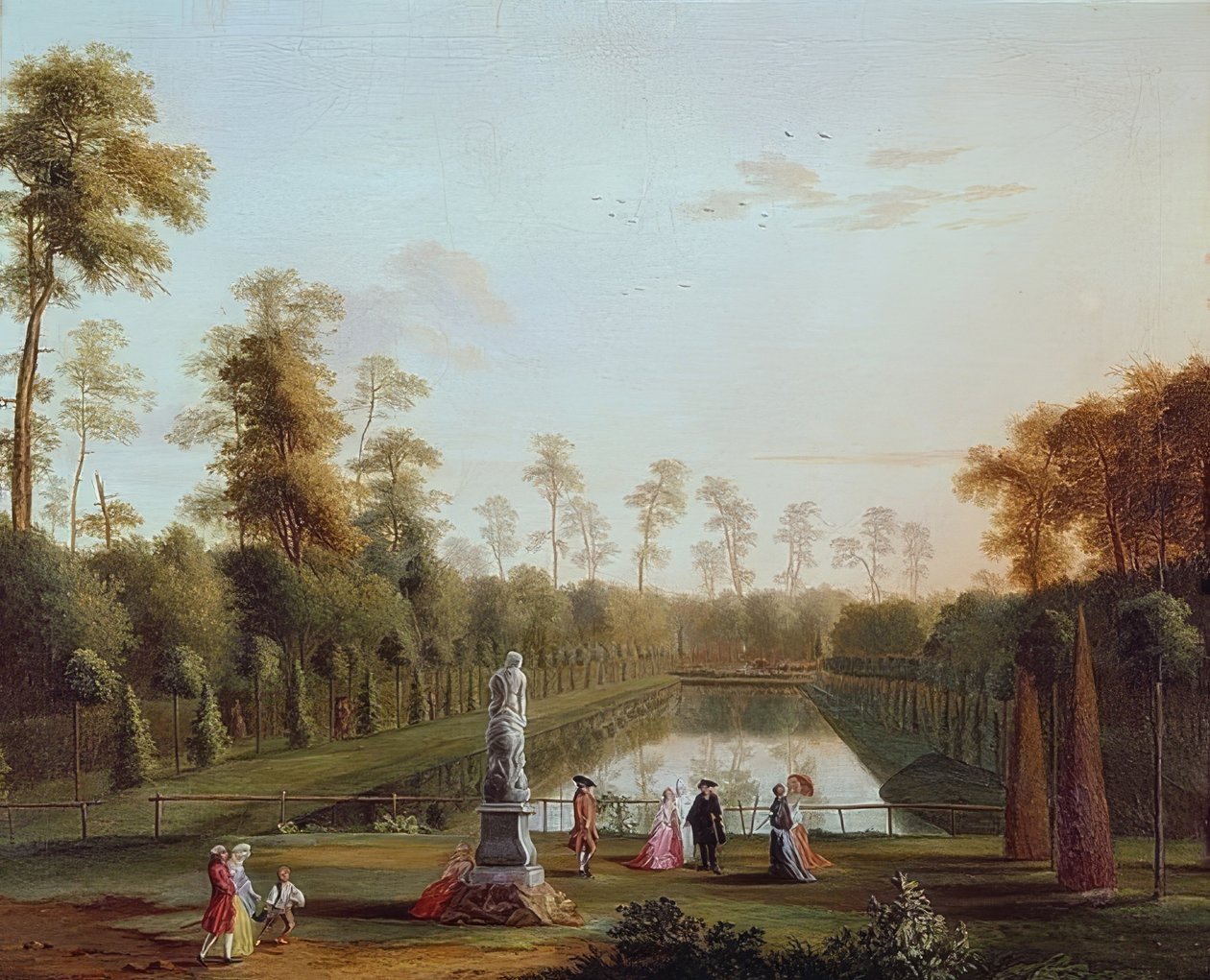 A bacia no Tiergarten de Jacob Philipp Hackert