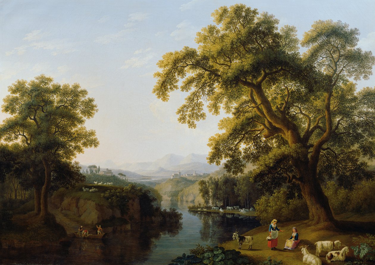 Vale do rio Isernia perto de Nápoles de Jacob Philipp Hackert