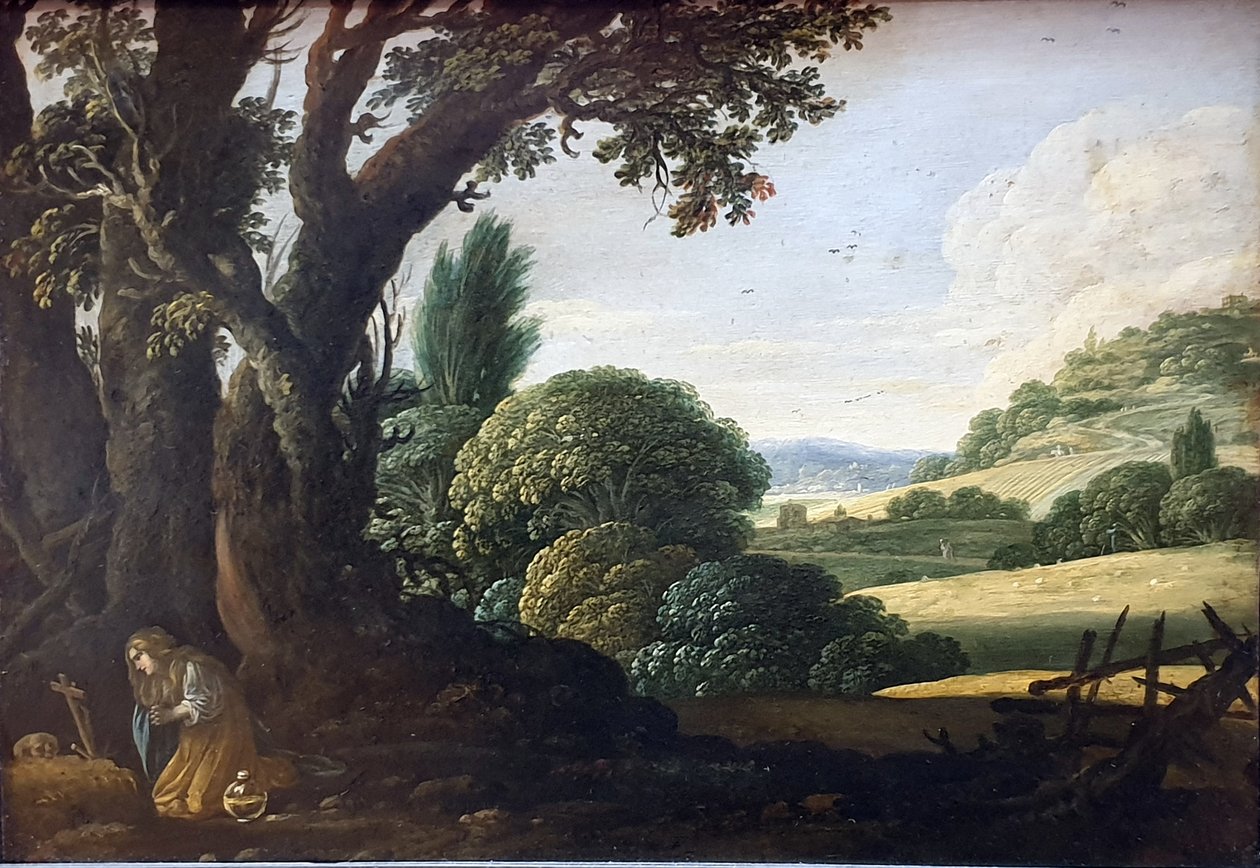 Paisagem com Madalena penitente; Kat.Nr. 1973 de Jacob Symonsz Pynas or Pinas