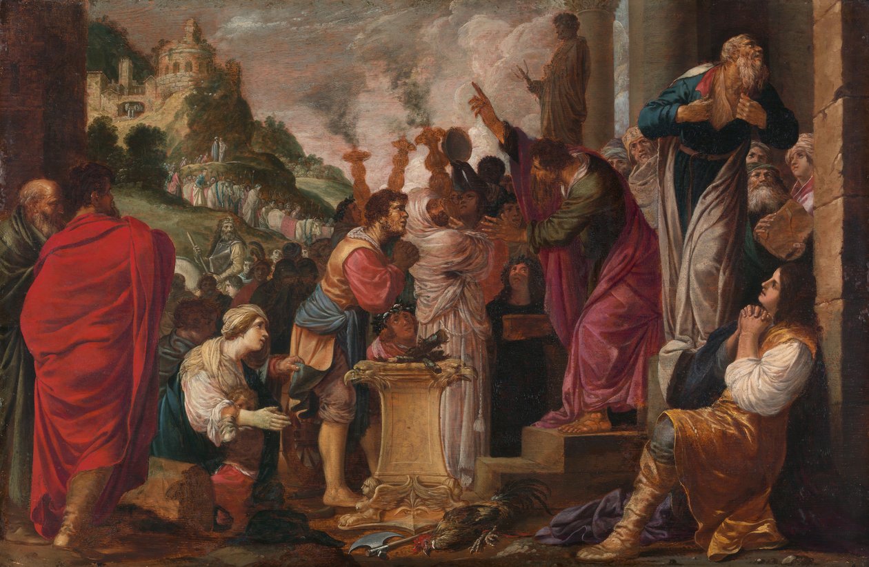 Paulo e Barnabé em Listra. de Jacob Symonsz. Pynas