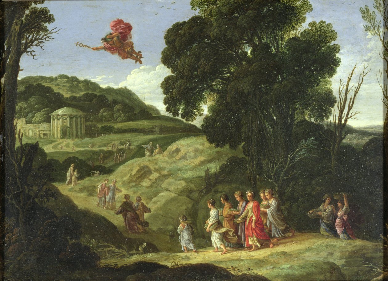 Mercúrio e Herse, c.1605-08 de Jacob Symonsz Pynas or Pinas