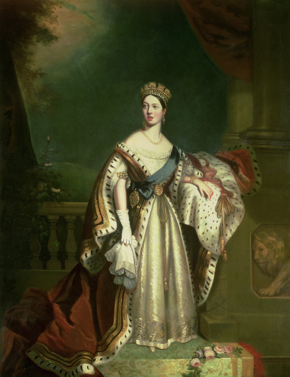 Rainha Vitória (1819-1901) 1867 de Jacob Thompson