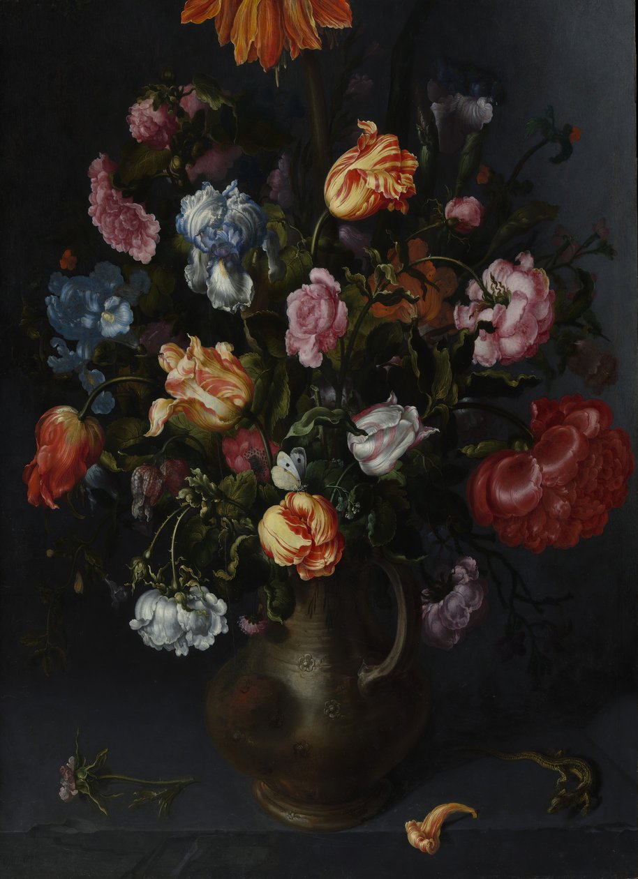 Um vaso com flores, provavelmente 1613. de Jacob Vosmaer