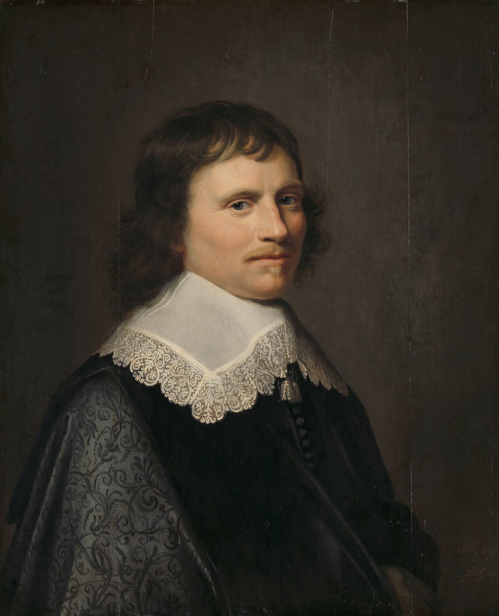 Retrato de um Homem, pensado para ser Salomon van Schoonhoven (1617-1653), Lord Lieutenant of Putten de Jacob Willemsz. Delff (II)