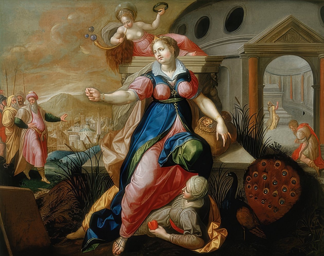 Os Sete Pecados Capitais: Orgulho. Por volta de 1570-75 de Jacob de Backer