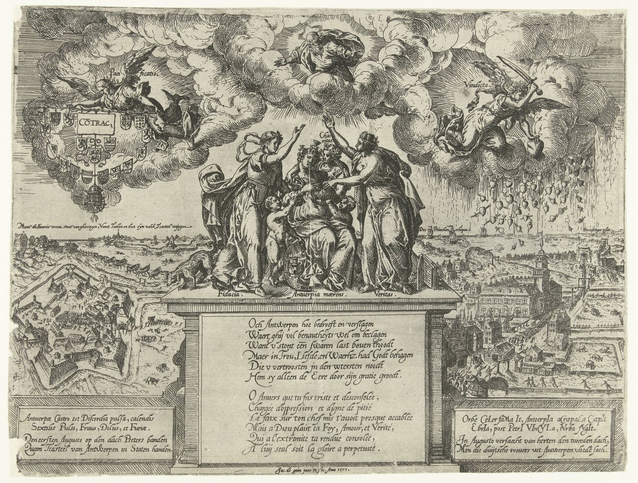Alegoria da conquista da cidadela de Antuérpia, 1577 de Jacob de Gheyn (I)
