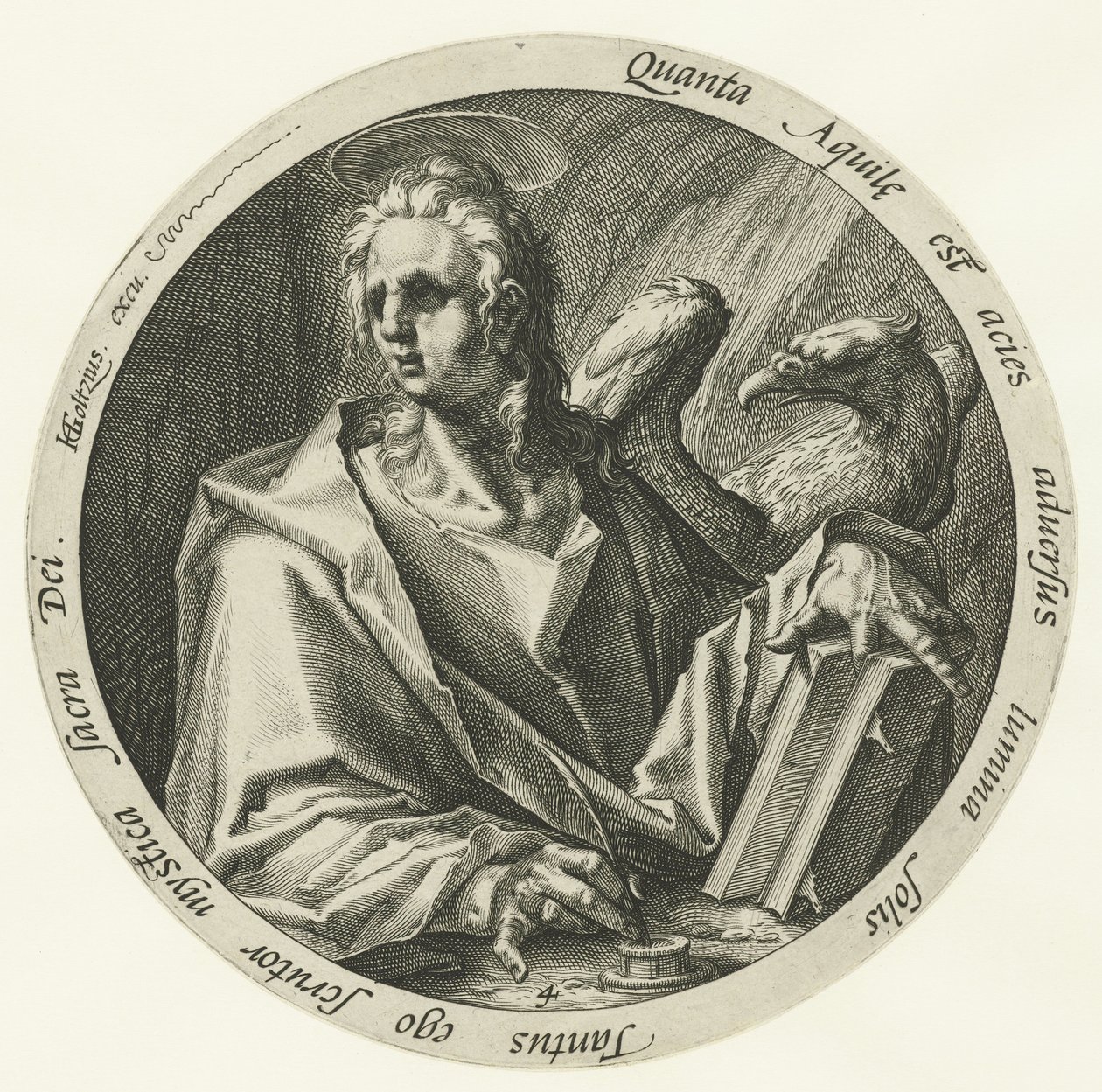 Evangelista João Os Quatro Evangelistas (título da série) de Jacob de Gheyn (II) (attributed to)