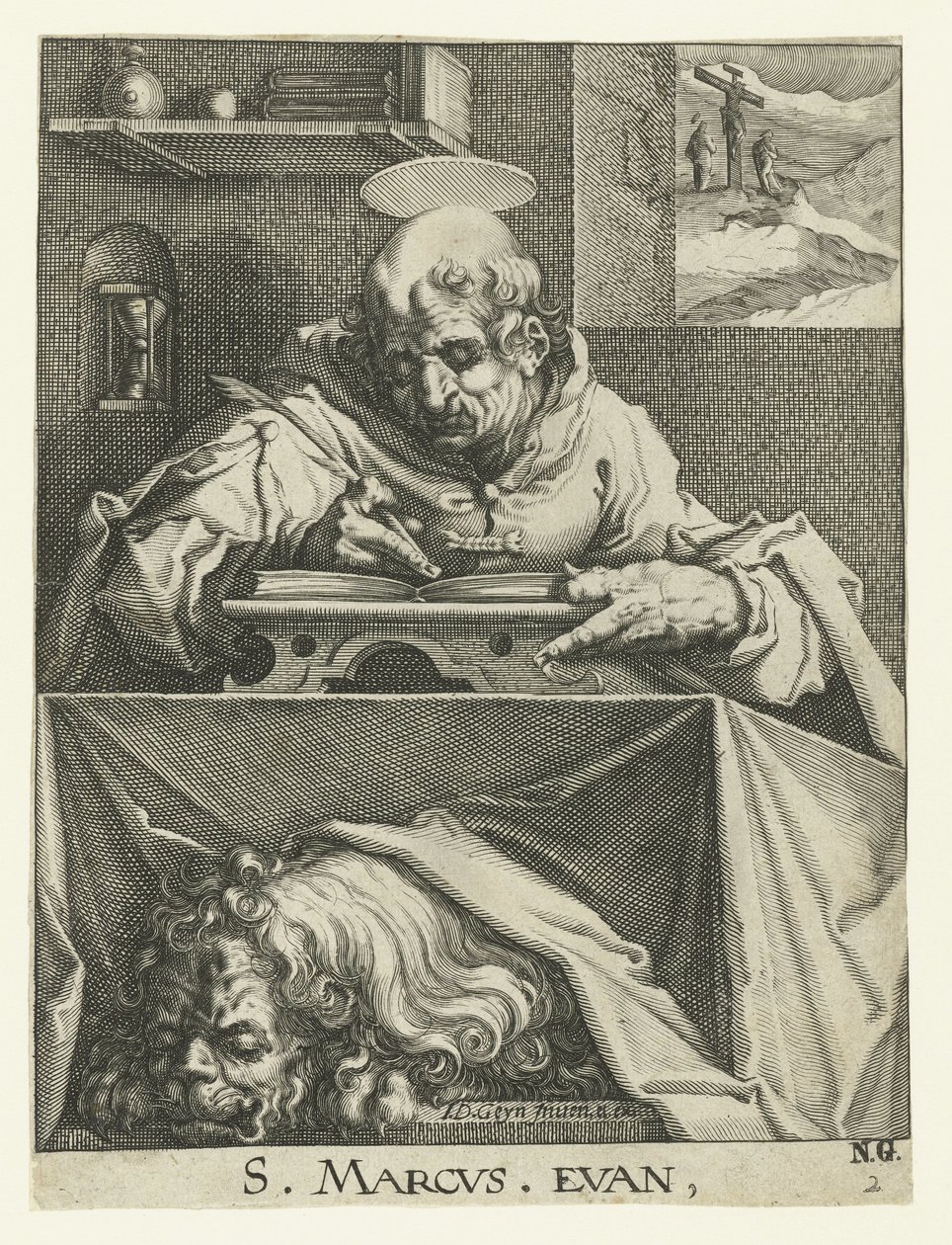 Marca Evangelista
Os quatro evangelistas (título da série) de Jacob de Gheyn (II) (workshop of)