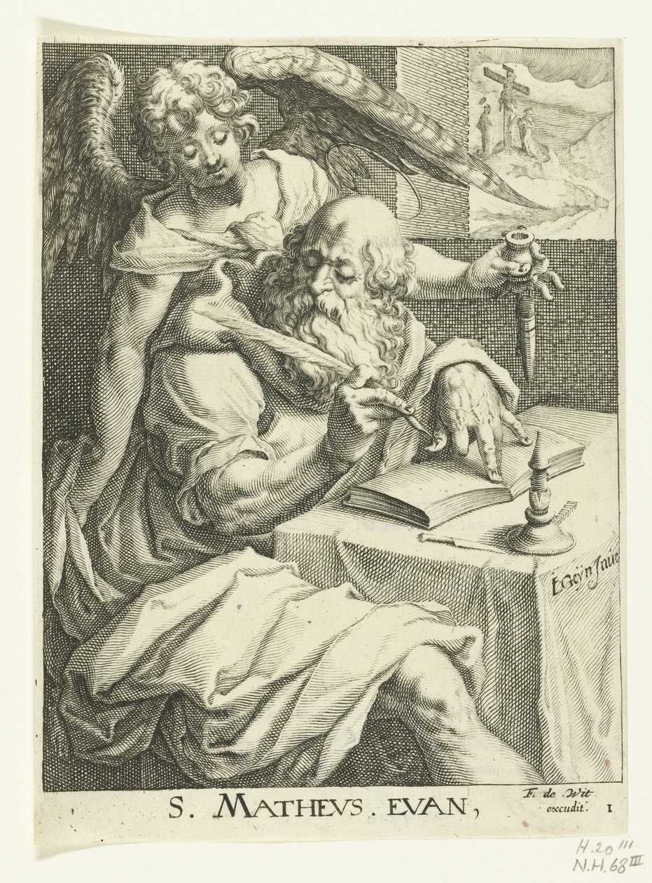Evangelista Mateus
Os quatro evangelistas (título da série) de Jacob de Gheyn (II) (workshop of)