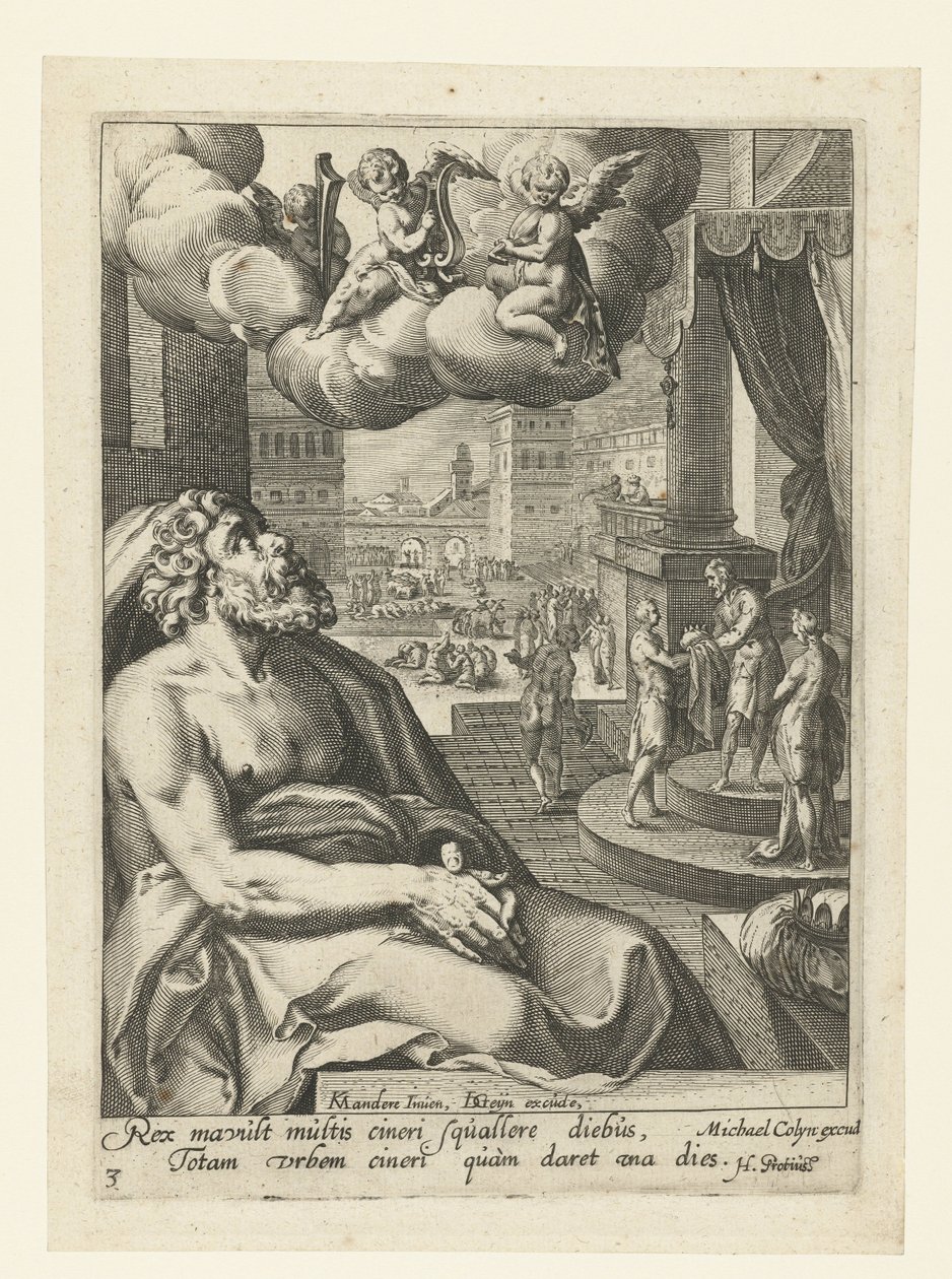 Salomão como um pecador arrependido Oito Pecadores Arrependidos do Antigo e do Novo Testamento (título da série) de Jacob de Gheyn (II) (workshop of)