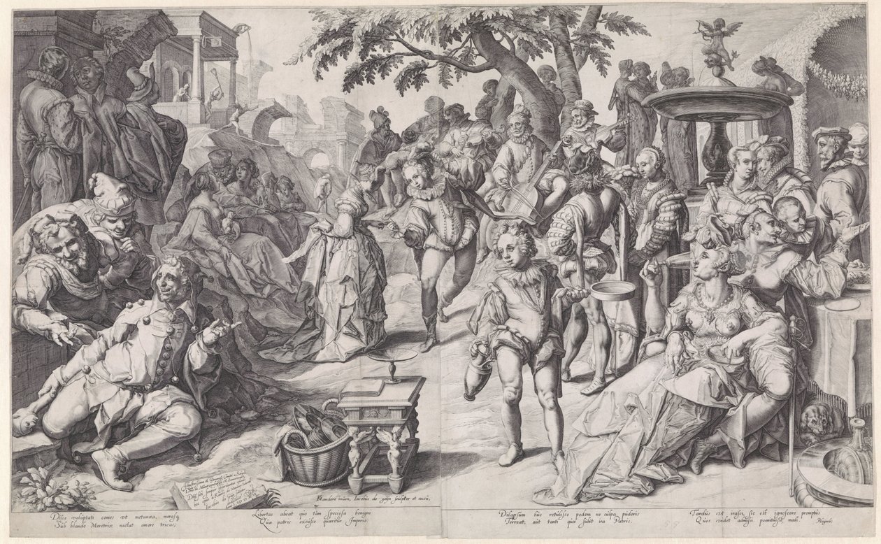O filho pródigo desperdiça seu dinheiro de Jacob de Gheyn (II)