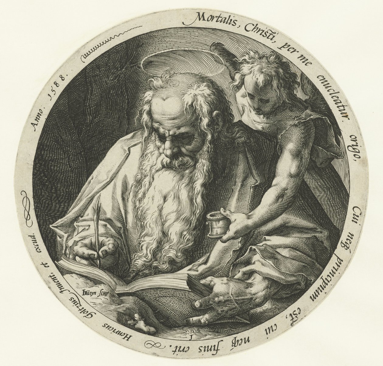 Evangelista Mateus
Os quatro evangelistas (título da série) de Jacob de Gheyn (II)