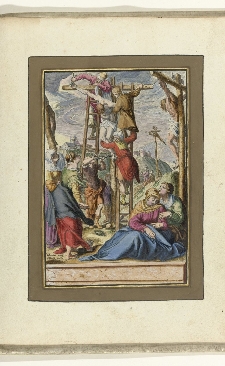 Descida da Cruz
Paixão de Cristo (título da série) de Jacob de Gheyn (II)