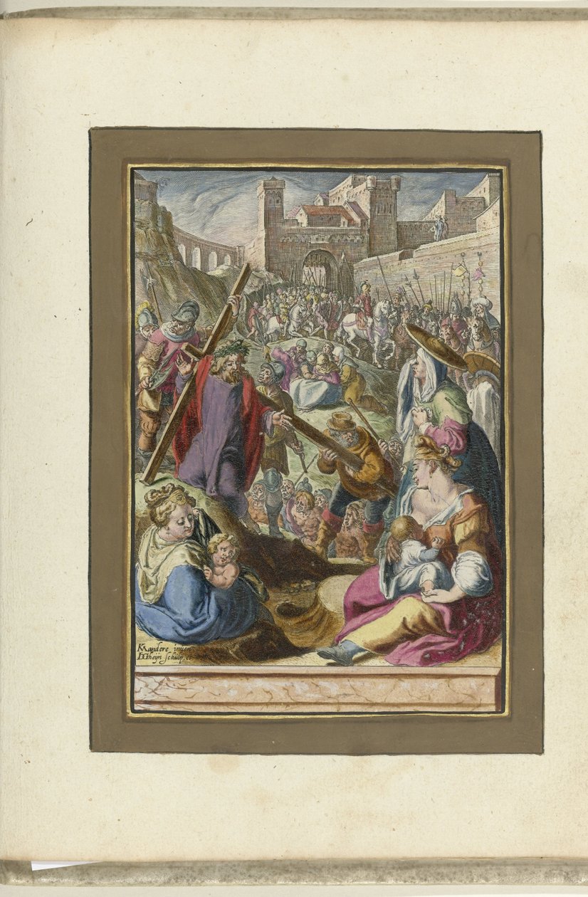 Rolamento cruzado Paixão de Cristo (título da série) de Jacob de Gheyn (II)