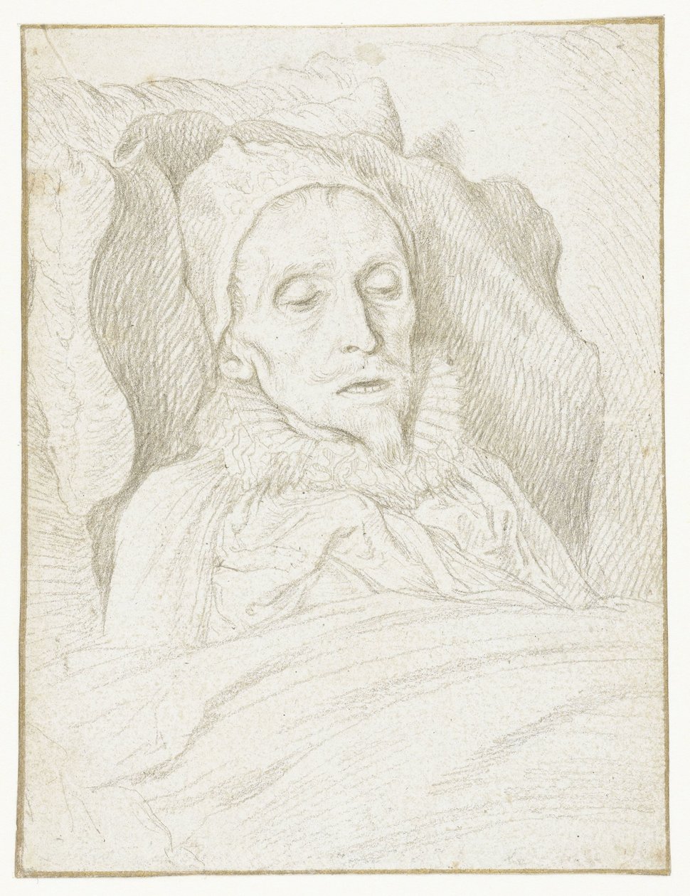 Retrato do Príncipe Maurice no seu leito de morte de Jacob de Gheyn (II)