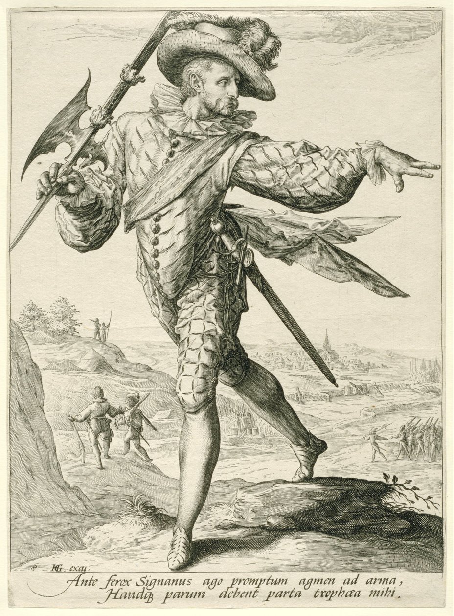 Sargento
Oficiais e soldados (título da série) de Jacob de Gheyn (II)