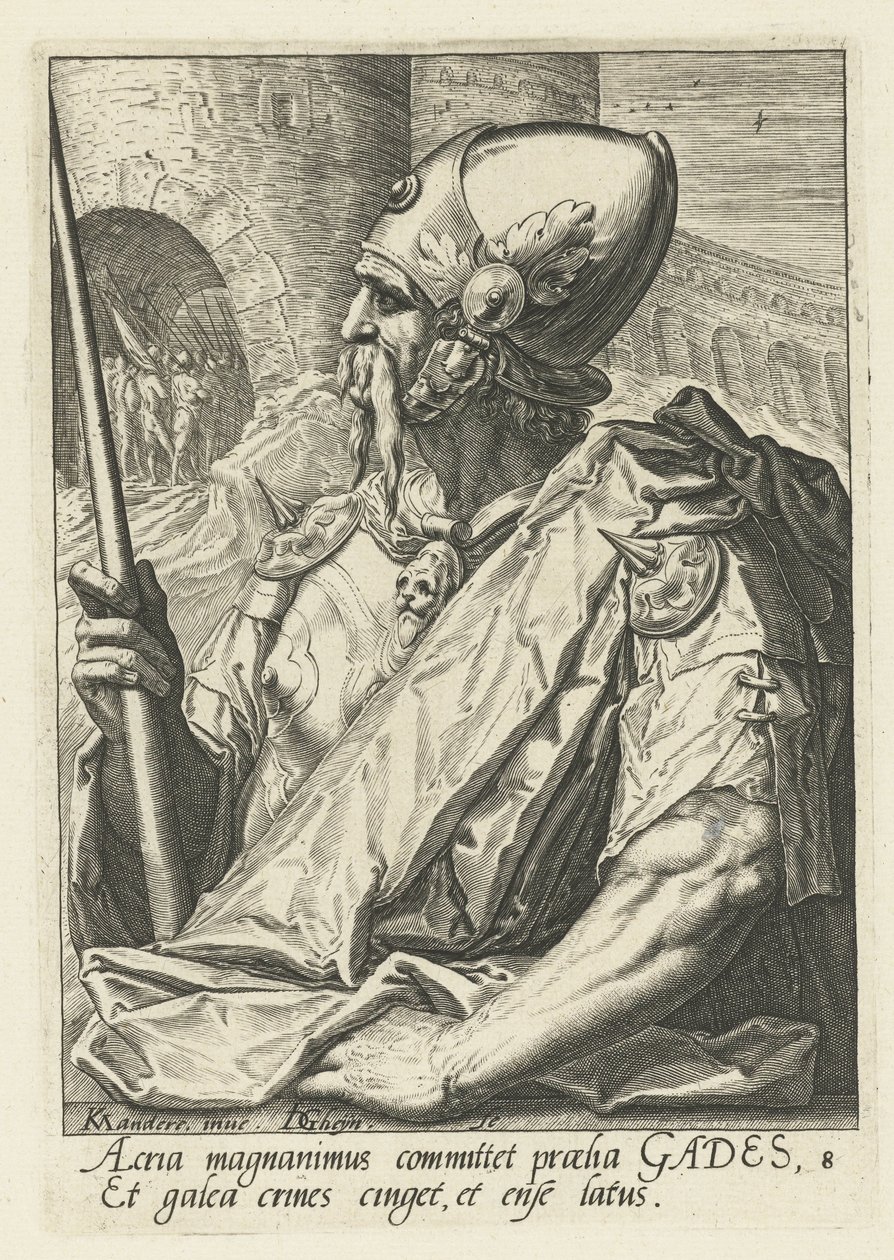 Ancestral Gad Os ancestrais de Israel (título da série) Os Doze Filhos de Jacó (título da série) de Jacob de Gheyn (II)