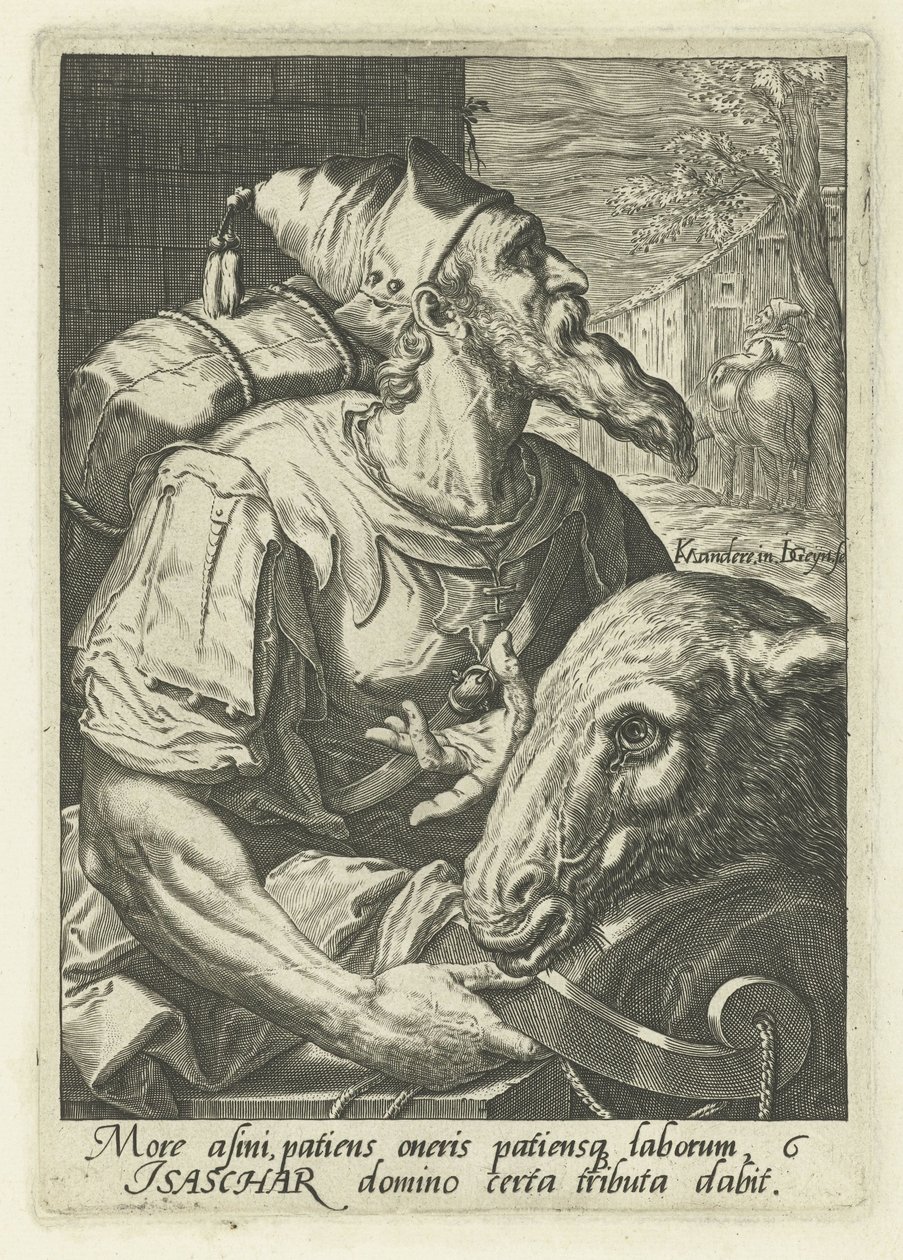 Ancestral Issacar Os ancestrais de Israel (título da série) Os Doze Filhos de Jacó (título da série) de Jacob de Gheyn (II)