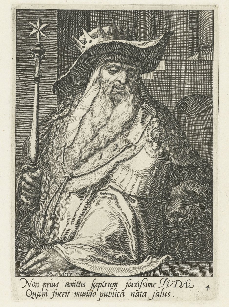 Ancestral Judá Os ancestrais de Israel (título da série) Os Doze Filhos de Jacó (título da série) de Jacob de Gheyn (II)