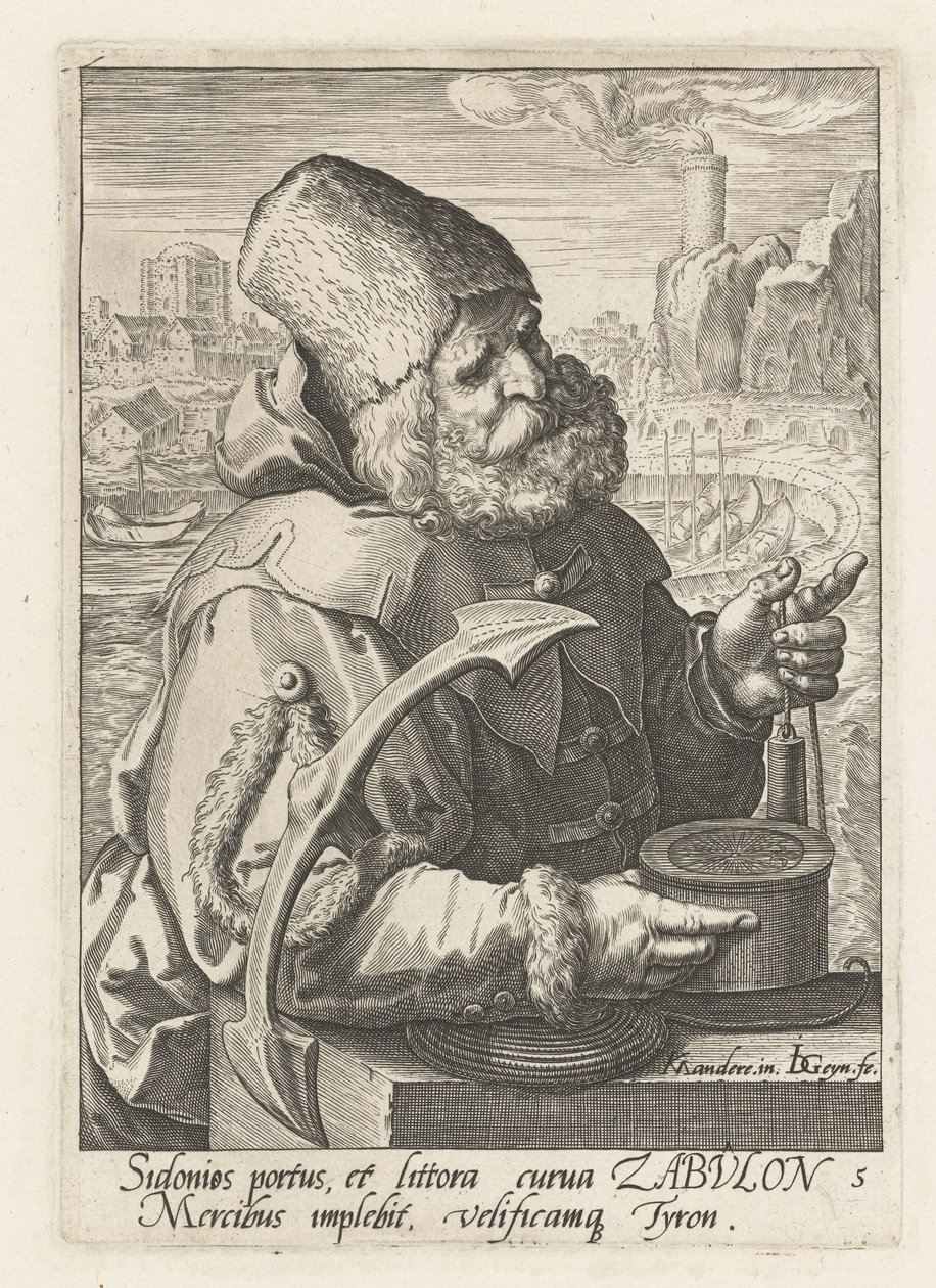 Progenitor Zebulun
Os progenitores de Israel (título da série)
Os doze filhos de Jacob (título da série) de Jacob de Gheyn (II)