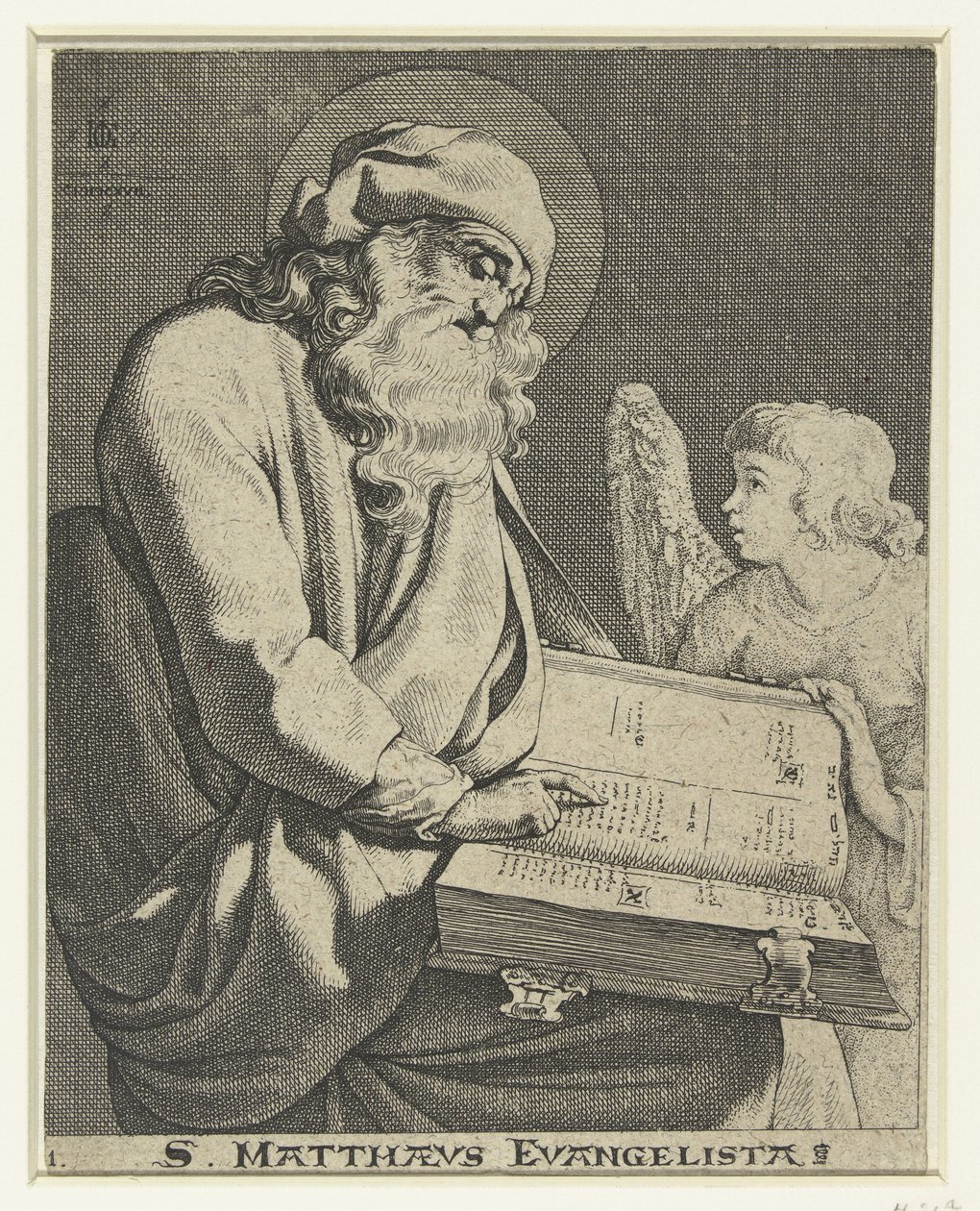 Evangelista Matheus S. Matthaeus Evangelista (título no objeto) de Jacob de Gheyn (III)
