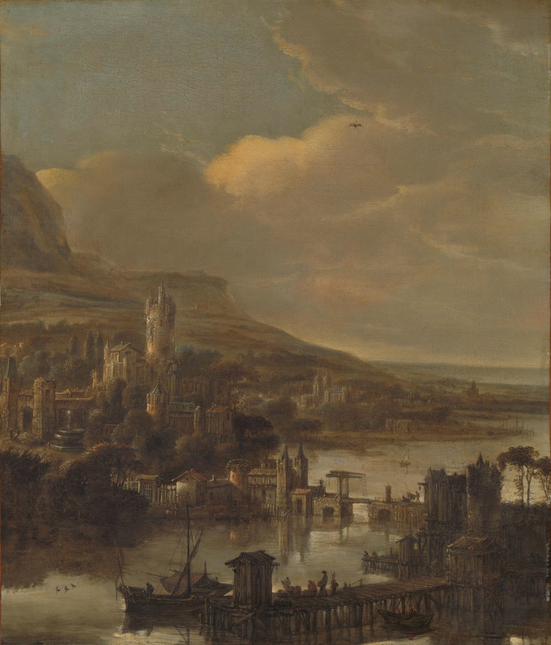 Vista do rio de Jacob de Wet (I) (attributed to)