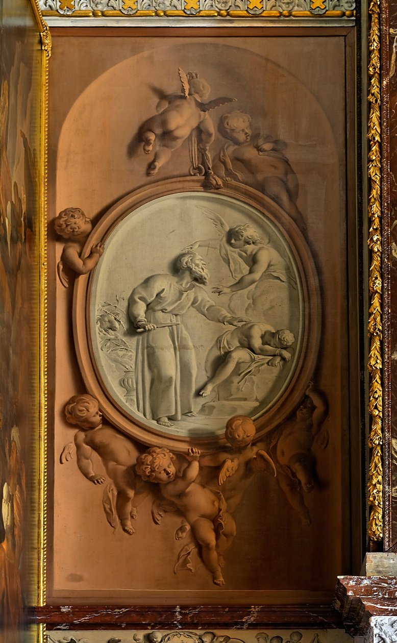 Abraão sacrificando seu filho Isaac de Jacob de Wit