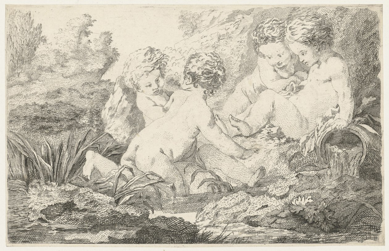 Grupo alegórico de crianças de Jacob de Wit