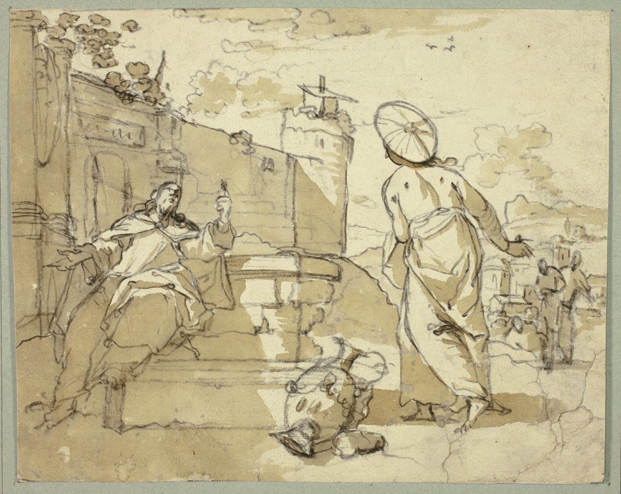 Cristo e a Mulher de Samaria de Jacob de Wit
