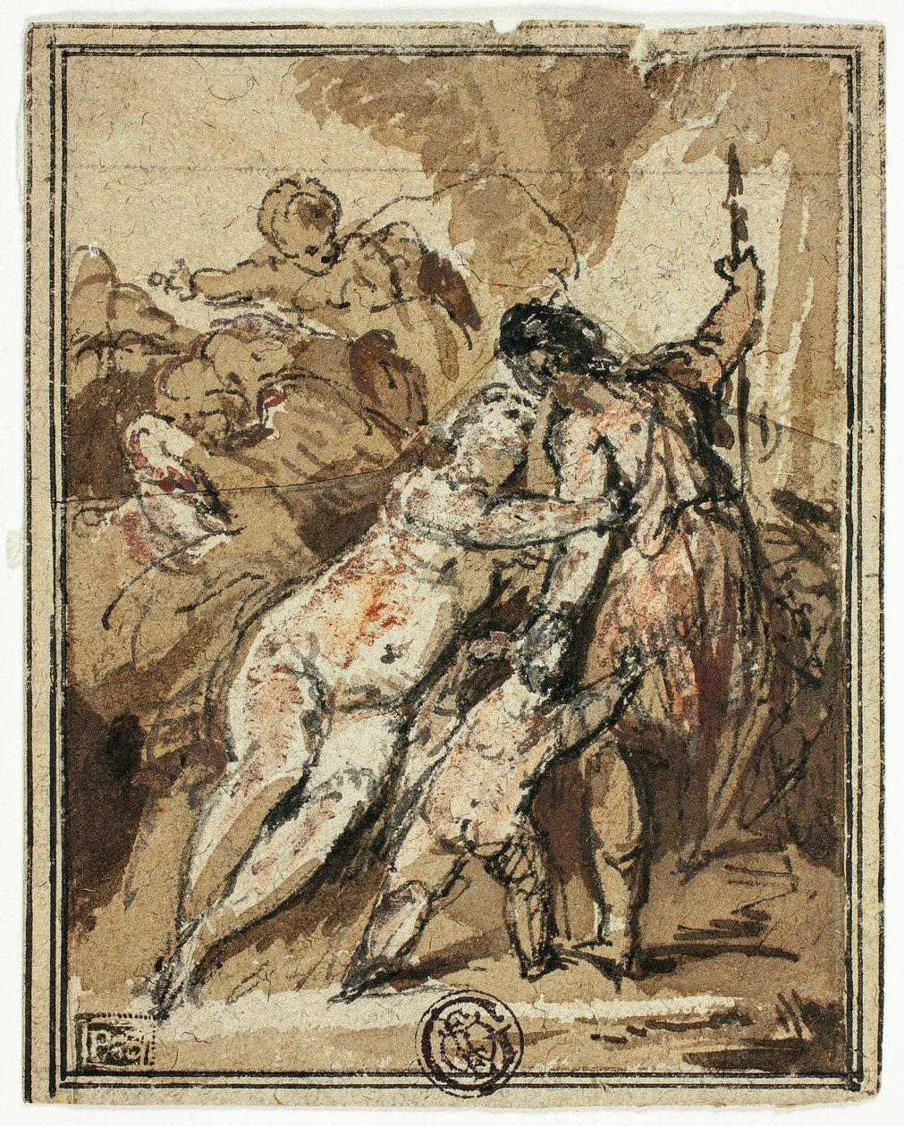 Vênus tentando reter Adonis de Jacob de Wit