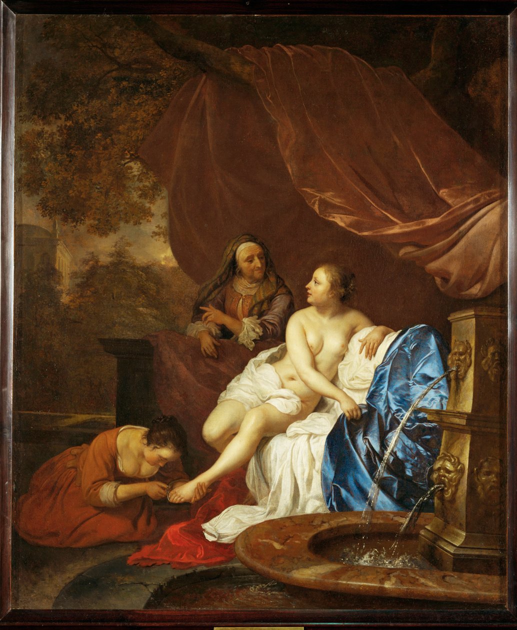 Bethsabe au bain - A Bathseba no seu banho ... de Jacob or Jacques van Loo