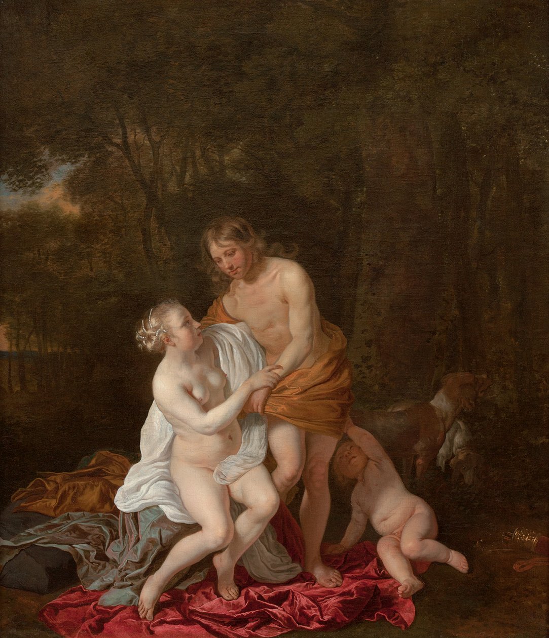 Vénus e Adónis de Jacob or Jacques van Loo
