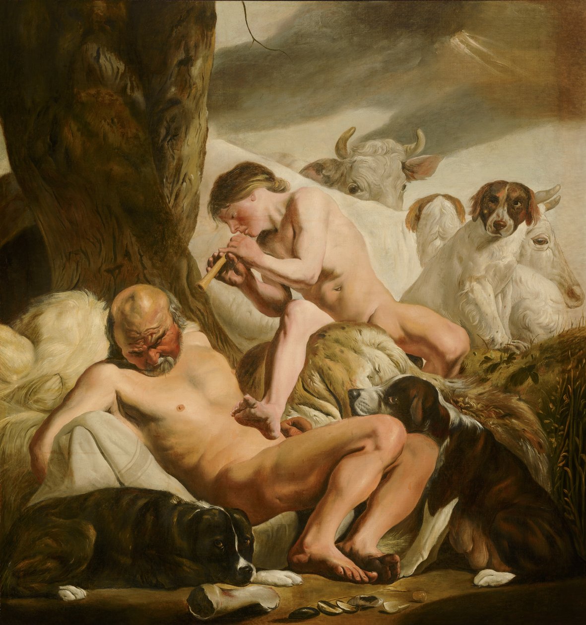 Argos, Mercúrio e Io de Jacob van Campen
