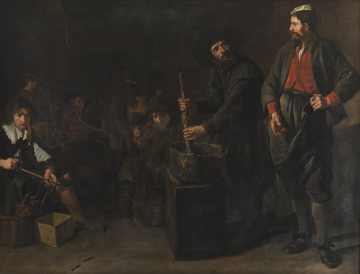 Uma fábrica de vidro e coral de Jacob van Loo