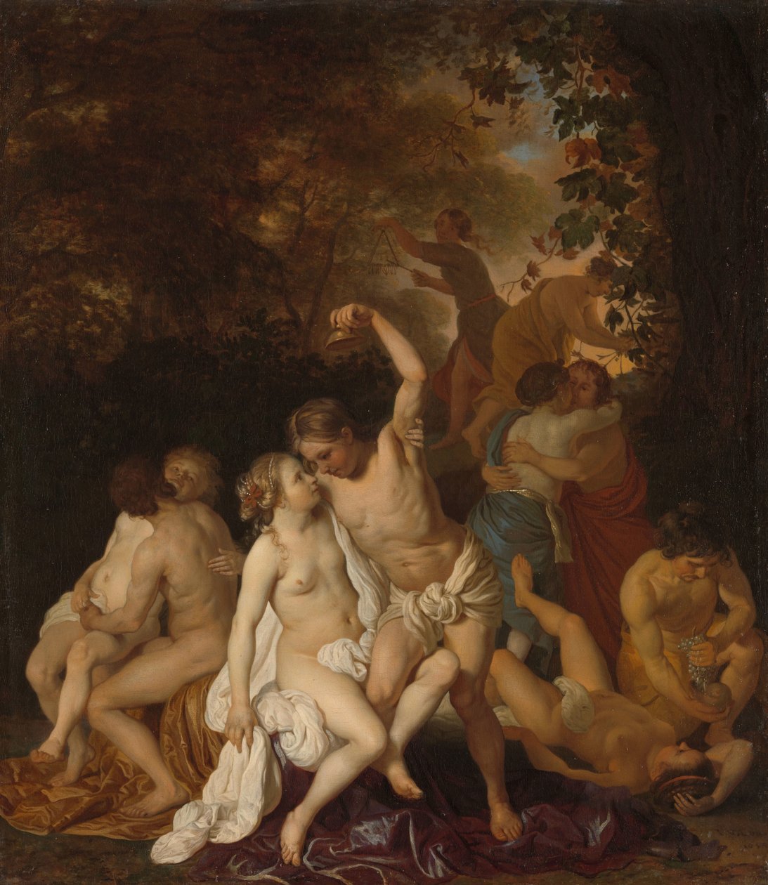 Cena com Bacantes de Jacob van Loo