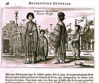 Chinese Women, a General Description from an account of a Dutch Embassy to China de Jacob van Meurs