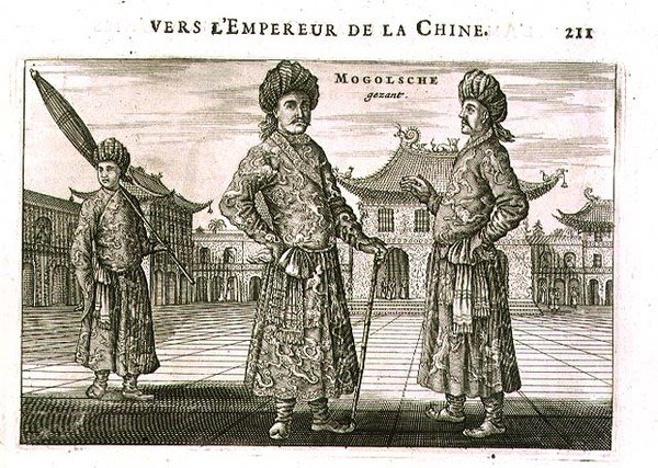 Mongóis, de um relato de uma embaixada holandesa na China de Jacob van Meurs