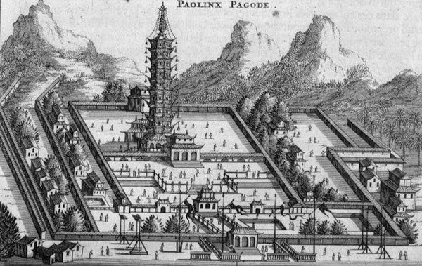 O Paolinx Pagoda, de um relato de uma embaixada holandesa na China de Jacob van Meurs
