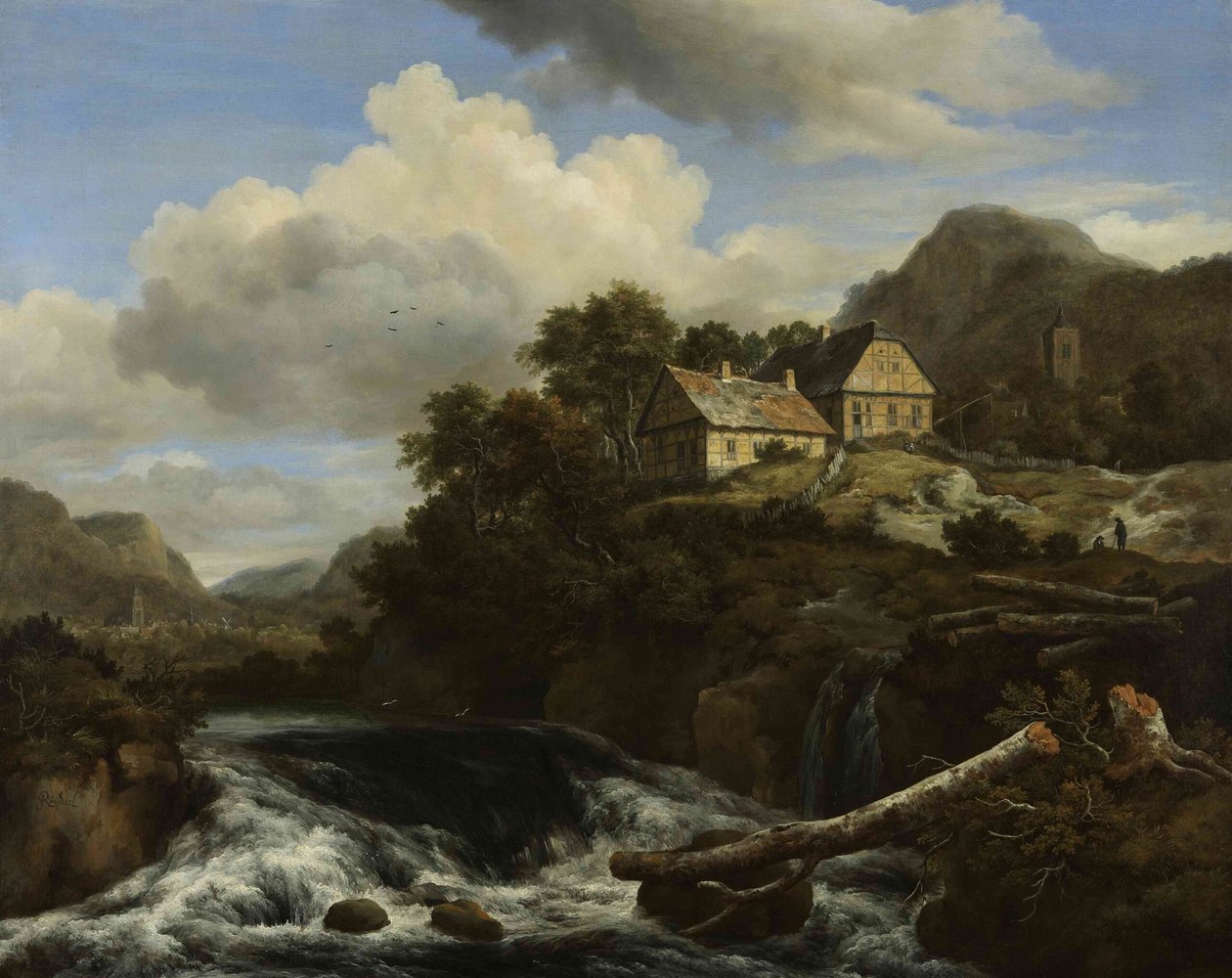 Uma queda de água de Jacob van Ruisdael