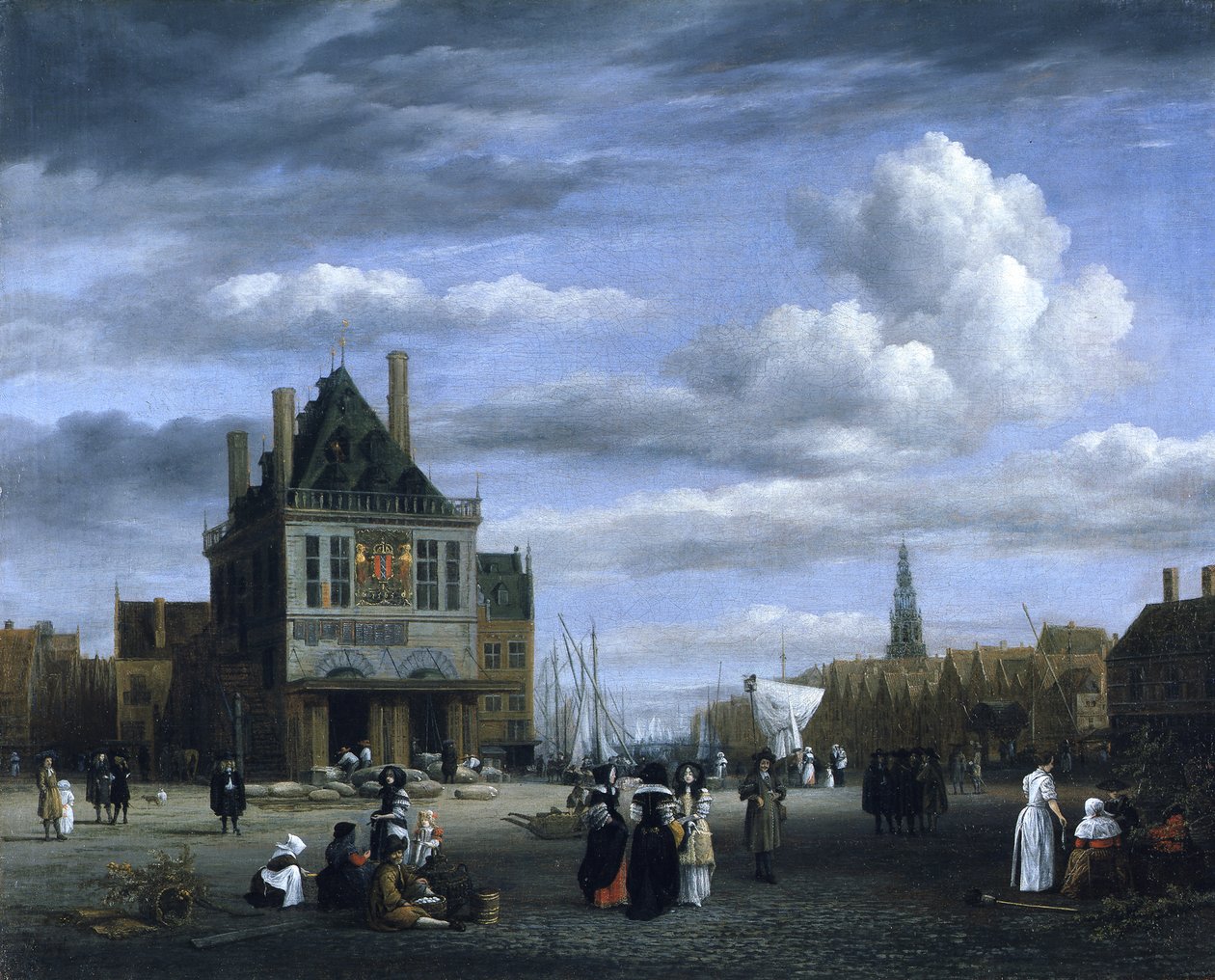 Praça Dam em Amesterdão de Jacob van Ruisdael